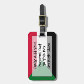 Markering van Soedan - persoonlijke gemakkelijke i Bagagelabel (Voorkant verticaal)