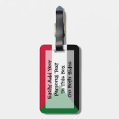 Markering van Soedan - persoonlijke gemakkelijke i Bagagelabel (Achterkant verticaal)