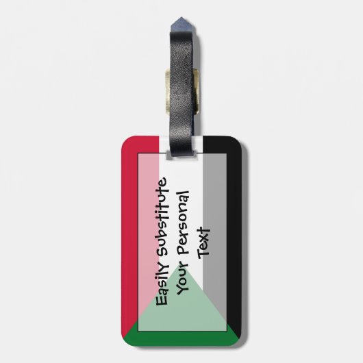 Markering van Soedan - persoonlijke gemakkelijke i Bagagelabel (Achterkant verticaal)