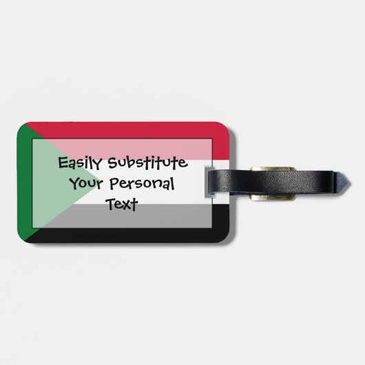 Markering van Soedan - persoonlijke gemakkelijke i Bagagelabel (Achterkant horizontaal)