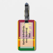 Markering van Sri Lanka - Persoonlijke gemakkelijk Bagagelabel (Achterkant verticaal)