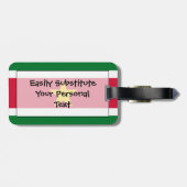 Markering van Suriname Easy ID Personal Bagagelabel (Achterkant horizontaal)