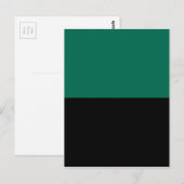 Markering van textiel briefkaart (Voorkant / Achterkant)
