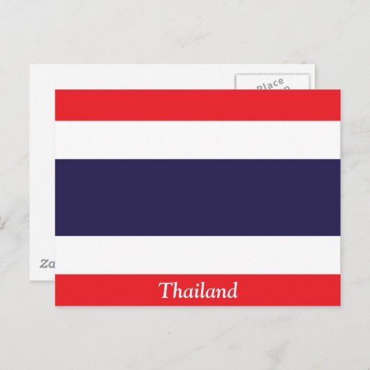 Markering van Thailand Briefkaart (Voorkant / Achterkant)