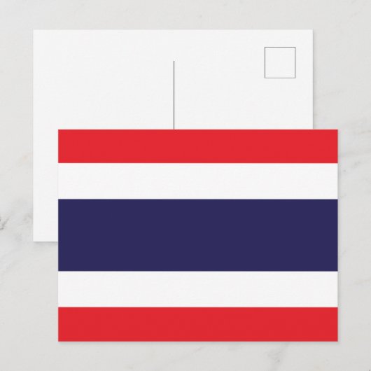 Markering van Thailand Briefkaart (Voorkant / Achterkant)