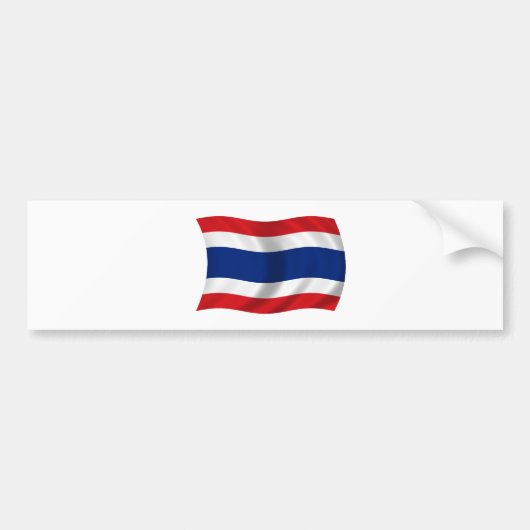 Markering van Thailand Bumpersticker (Voorkant)