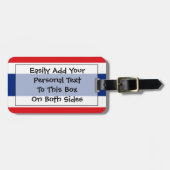 Markering van Thailand Easy ID Personal Bagagelabel (Voorkant horizontaal)