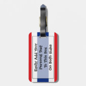 Markering van Thailand Easy ID Personal Bagagelabel (Achterkant verticaal)