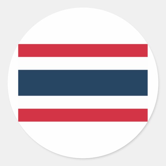 Markering van Thailand Ronde Sticker (Voorkant)