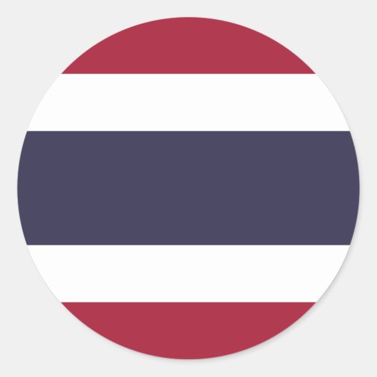 Markering van Thailand Ronde Sticker (Voorkant)