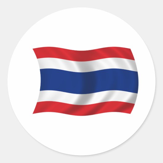 Markering van Thailand Ronde Sticker (Voorkant)