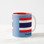 Markering van Thailand Tweekleurige Koffiemok (Voorkant rechts)