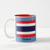 Markering van Thailand Tweekleurige Koffiemok (Links)