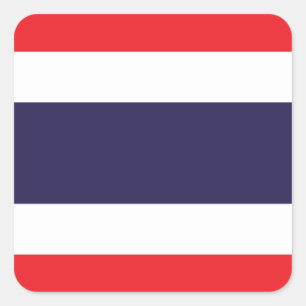 Markering van Thailand Vierkante Sticker
