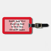 Markering van Tunesië - Easy ID Personal Bagagelabel (Voorkant horizontaal)