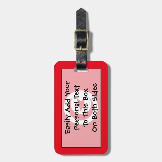 Markering van Tunesië - Easy ID Personal Bagagelabel (Voorkant verticaal)