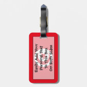 Markering van Tunesië - Easy ID Personal Bagagelabel (Achterkant verticaal)