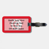 Markering van Tunesië - Easy ID Personal Bagagelabel (Achterkant horizontaal)