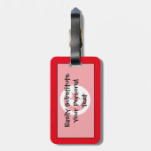 Markering van Tunesië - Easy ID Personal Bagagelabel (Achterkant verticaal)