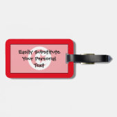 Markering van Tunesië - Easy ID Personal Bagagelabel (Achterkant horizontaal)