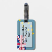 Markering van Tuvalu Easy ID Personal Bagagelabel (Achterkant verticaal)