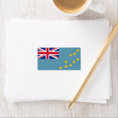 Markering van Tuvalu-labels Etiket (Insitu)