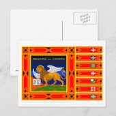 Markering van Veneto Briefkaart (Voorkant / Achterkant)