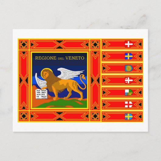 Markering van Veneto Briefkaart (Voorkant)