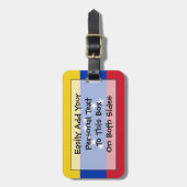 Markering van Venezuela - Persoonlijke identiteits Bagagelabel (Voorkant verticaal)