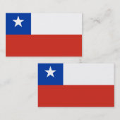 Markering van visitekaartjes uit Chili (Voorkant / Achterkant)