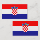 Markering van Visitekaartjes uit Kroatië (Voorkant / Achterkant)