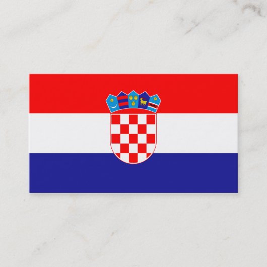 Markering van Visitekaartjes uit Kroatië (Voorkant)