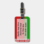 Markering van Wit-Rusland - Easy ID Personal Bagagelabel (Voorkant verticaal)