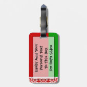 Markering van Wit-Rusland - Easy ID Personal Bagagelabel (Achterkant verticaal)