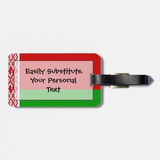 Markering van Wit-Rusland - Easy ID Personal Bagagelabel (Achterkant horizontaal)