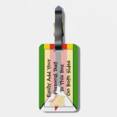 Markering van Zimbabwe Easy ID Personal Bagagelabel (Achterkant verticaal)