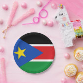 Markering van Zuid-Soedanese papieren Borden Papieren Bordje (Feest)