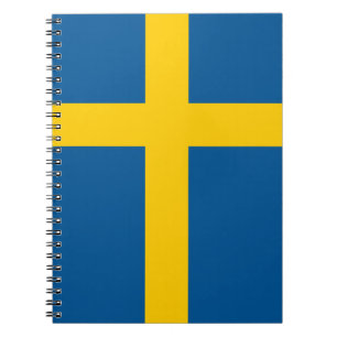 Markering van Zweedse laptop Notitieboek
