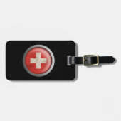 Markering van Zwitserland Schijf Bagagelabel (Voorkant horizontaal)