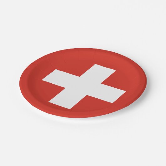 Markering van Zwitserse Borden op papier Papieren Bordje (Gekanteld)