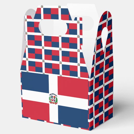 Markering voor Dominicaanse Republiek Favor Box Bedankdoosjes (Geopend)