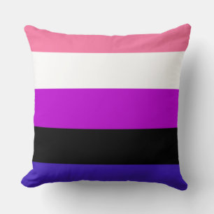 Markering voor Genderfluidity pride Kussen