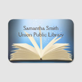 Markering voor ontwerpnaam van boek openen naamplaatje (Voorkant)