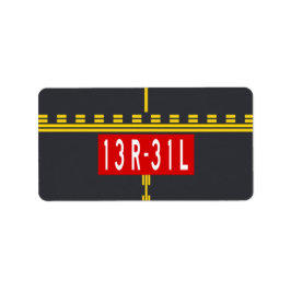 Markering wachtpositie 13R-31L Etiket
