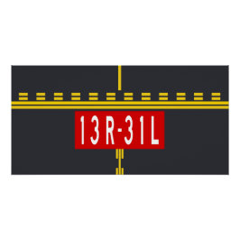 Markering wachtpositie 13R-31L Perfect Poster