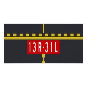 Markering wachtpositie 13R-31L Perfect Poster
