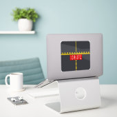 Markering wachtpositie 13R-31L Sticker (Laptop op bureau)
