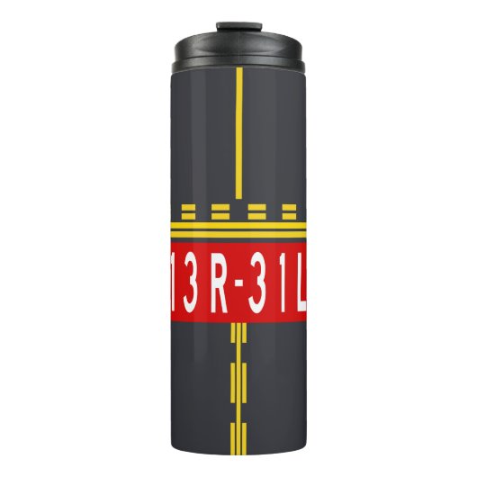 Markering wachtpositie 13R-31L Thermosbeker (Voorkant)