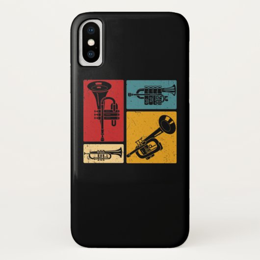  Markeringen voor Trumpet Player Retro Design Case-Mate iPhone Case (Achterkant)