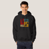 Markeringen voor Trumpet Player Retro Design Hoodie (Voorkant volledig)
